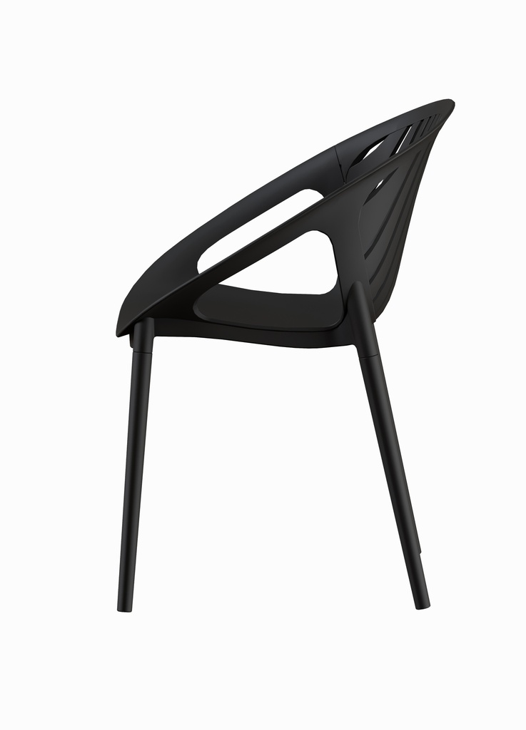 SILLA DELMY COMEDOR NEGRO (54*57*80CM)