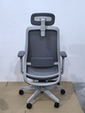 SILLA DE OFICINA EJECUTIVA CASSIAN CON CABECERA（TODA GRIS）