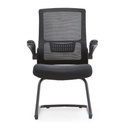 SILLA DE ESPERA CON 2D BRAZO 819C NEGRA(60×50×54CM)