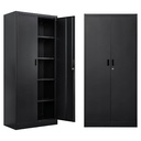 ARMARIO DE 2 PUERTAS NEGRO 36*16*80 (HF084-H)