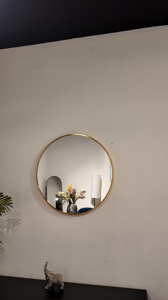 ESPEJO DALI MARCO DE DORADA 80CM