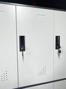 LOCKER DE 12 ESPACIOS BLANCO Y GRIS CLARO(180*90*40CM)