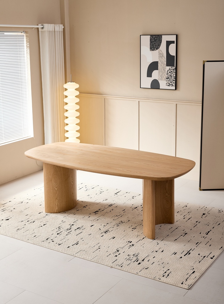 MESA COMEDOR LINDA COLOR ROBLE (210x100x75CM)