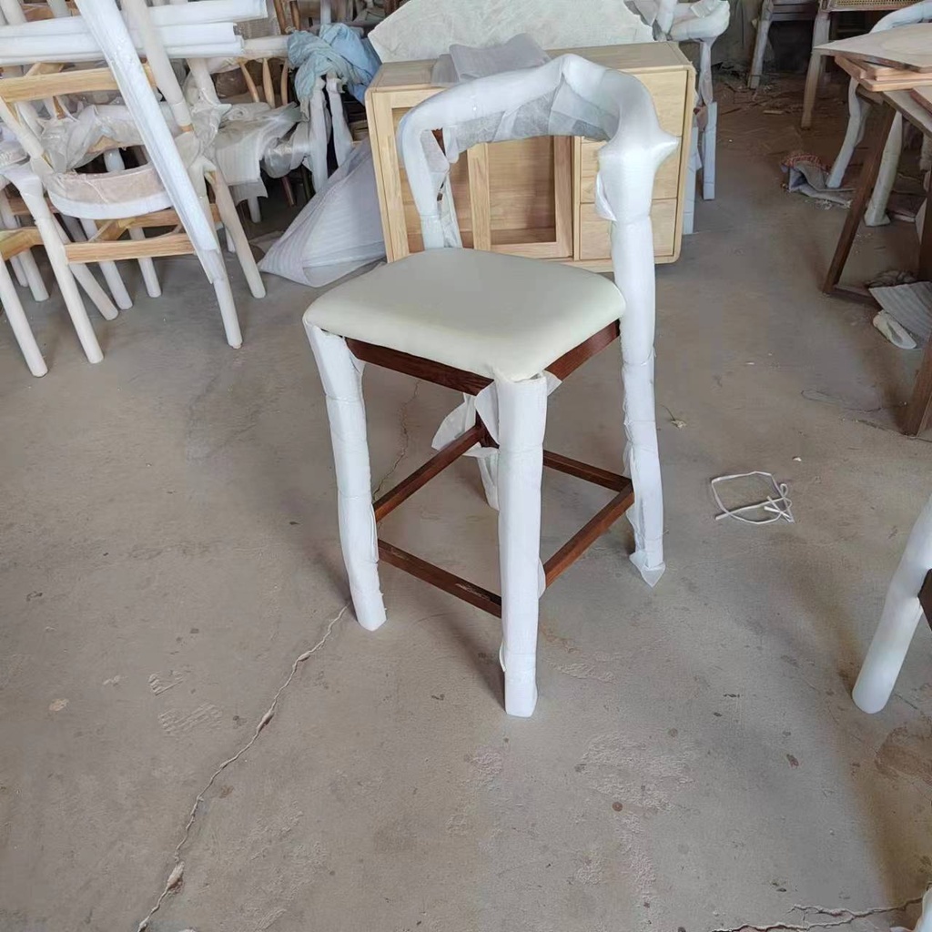 SILLA BAR DARWIN CAFE ASIENTO BLANCO( 45x54x101CM)