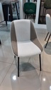 SILLA COMEDOR DEB GRIS CLARO CON CAFÉ1048(49.5x57x80x47CM)