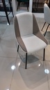 SILLA COMEDOR DEB GRIS CLARO CON CAFÉ1048(49.5x57x80x47CM)