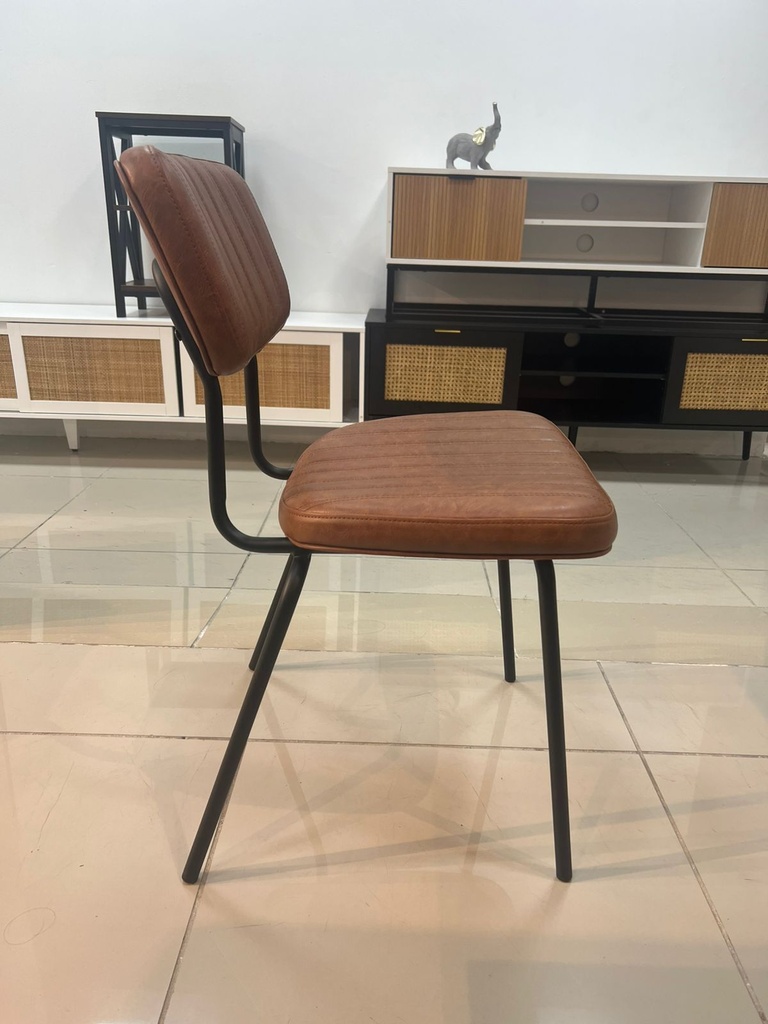 SILLA COMEDOR LOREN CAFE OSCURO (49x56.5x81CM)