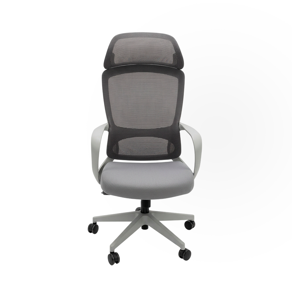 SILLA ARIS 6247A-HS (TODA GRIS) CON CABECERA