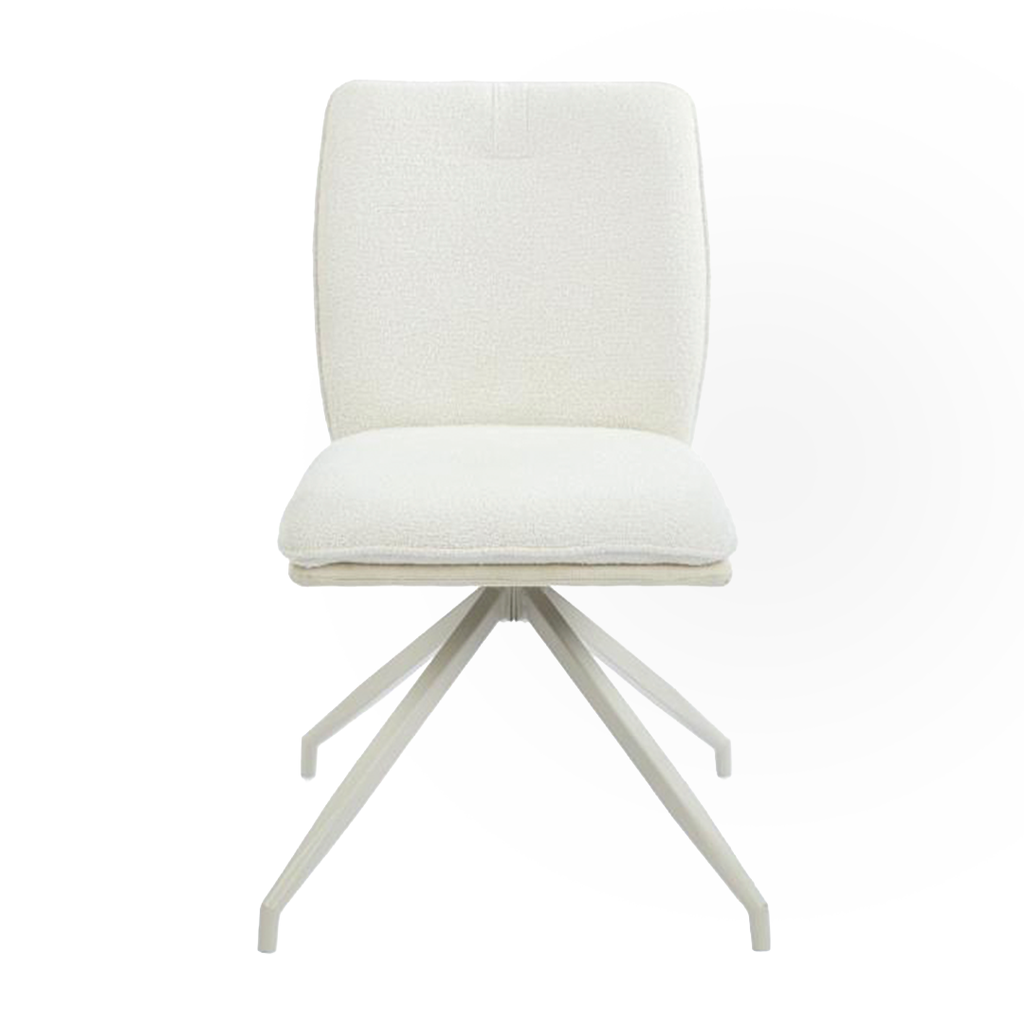 SILLA COMEDOR EVE BEIGE Y BLANCO （50x59x89CM）