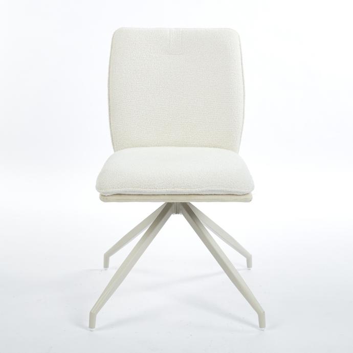 SILLA COMEDOR EVE BEIGE Y BLANCO （50x59x89CM）