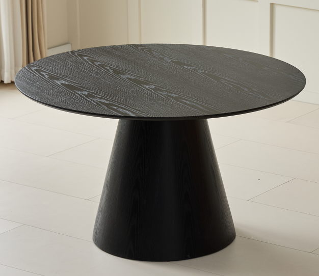 MESA COMEDOR LIZ NEGRA (DIA120 X 75CM ALTURA)