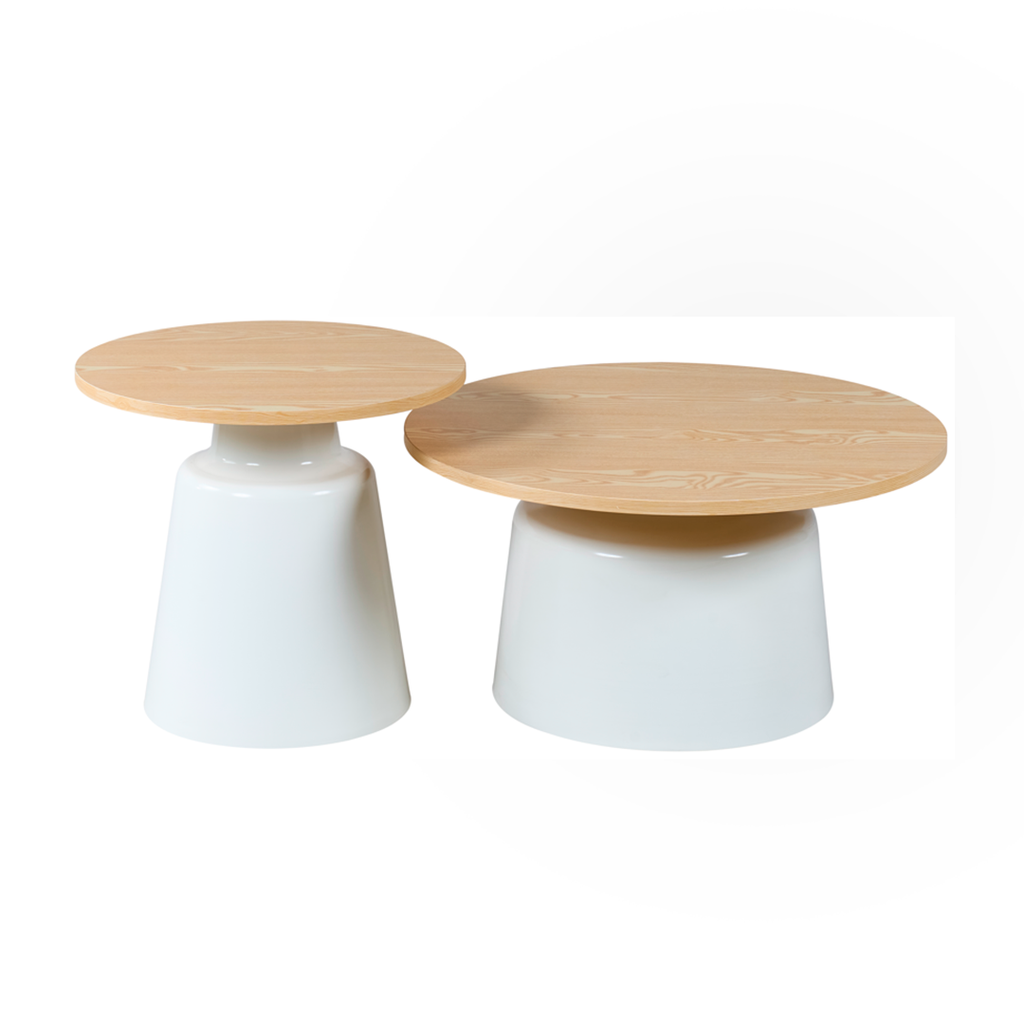 MESA COMEDOR TIERRA COLOR Nuez(DIA70x37.5,DIA50*47CM)