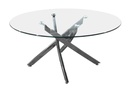 MESA COMEDOR POLAND TRANSPARENTE(DIA90x43CM)