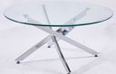 MESA COMEDOR POLAND TRANSPARENTE(DIA90x43CM)