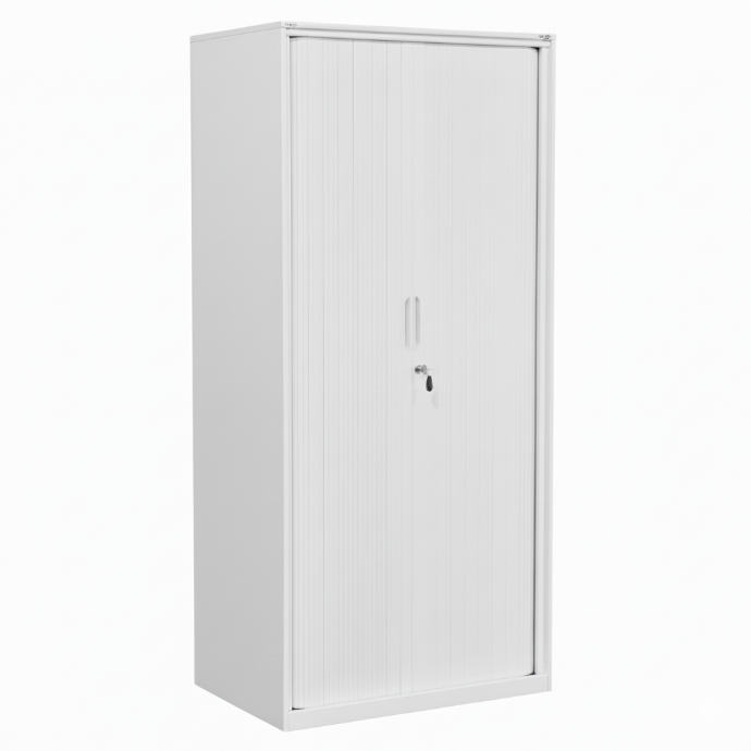 ARMARIO CON PUERTA ENROLLABLE METALICO PARKER BEIGE(185*90*45CM)