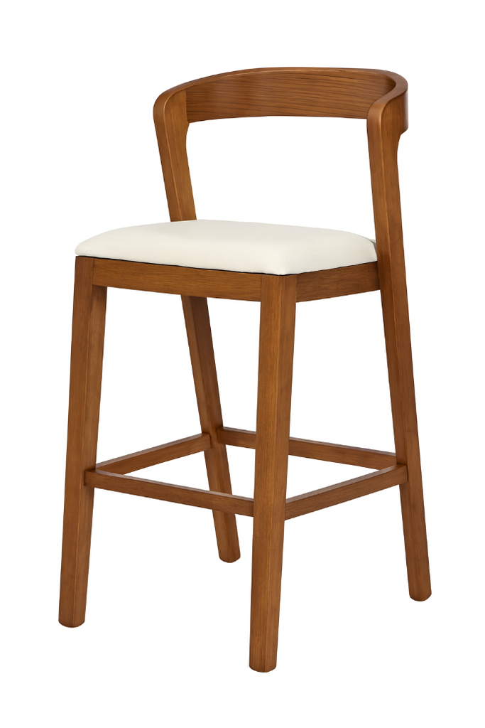 SILLA BAR DARWIN CAFE ASIENTO BLANCO( 45x54x101CM)