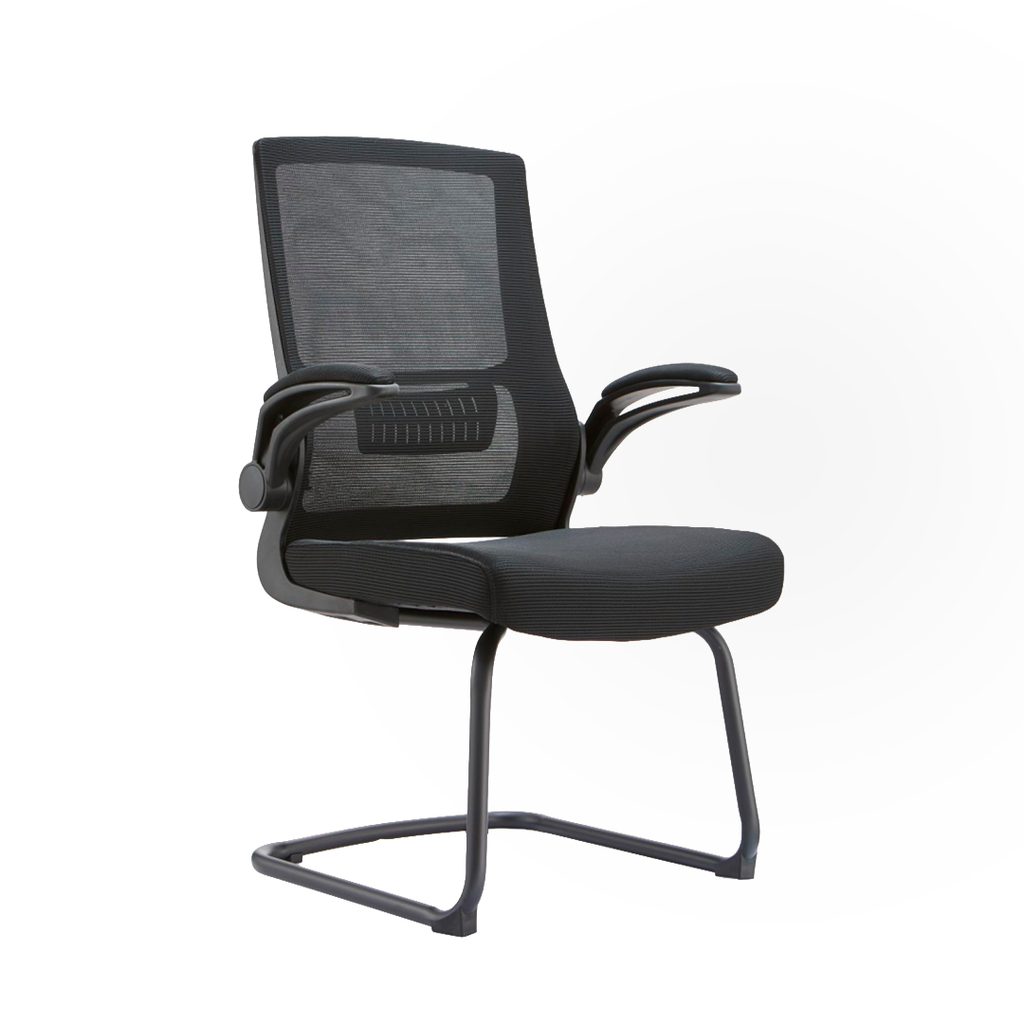 SILLA DE ESPERA CON 2D BRAZO 819C NEGRA(60×50×54CM)-WCH