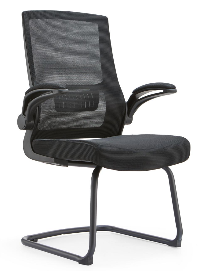 SILLA DE ESPERA CON 2D BRAZO 819C NEGRA(60×50×54CM)