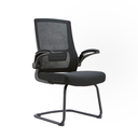 SILLA DE ESPERA CON 2D BRAZO 819C NEGRA(60×50×54CM)-WCH