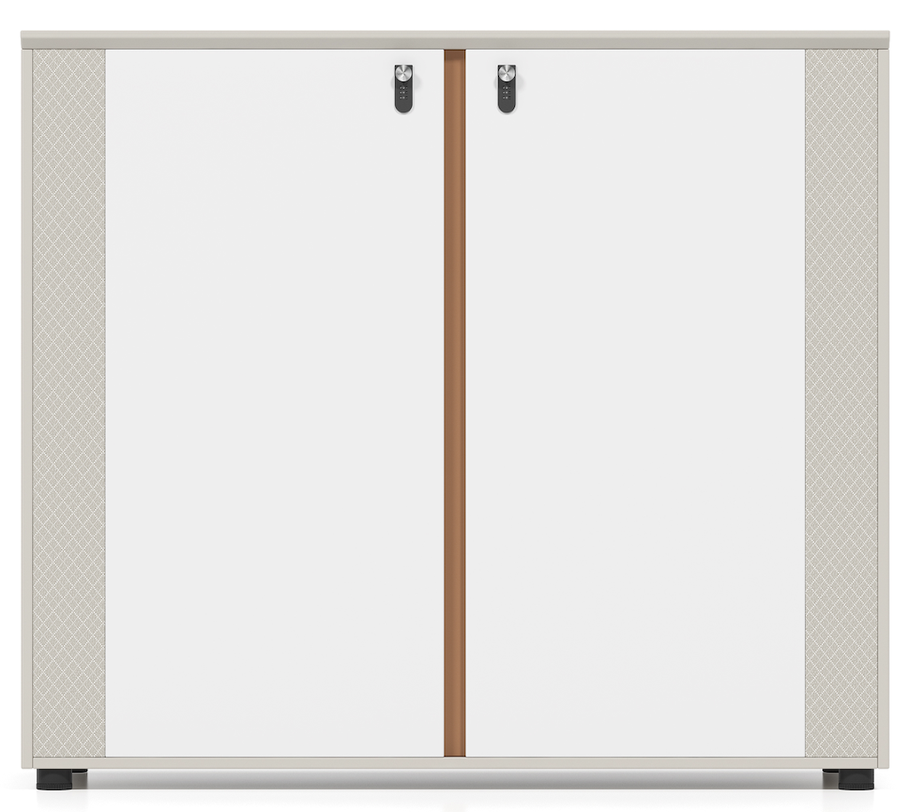 CREDEZA DE 2 PUERTAS SORIN CAQUI CON BLANCO (80*40*80CM)