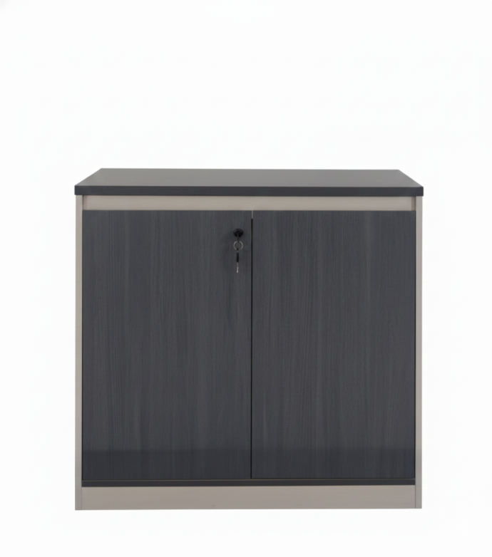 CREDEZA DE 2 PUERTAS ALSEN GRIS OSCURO Y CAQUI(80*40*80CM)