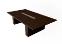 MESA DE CONFERENCIA LINKEDIN #3 CAFÉ Y GRIS(280x140x750CM)