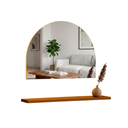 ESPEJO MEDIA LUNA LED DORADA 90x180CM