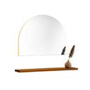 ESPEJO MEDIA LUNA LED DORADA 90x180CM