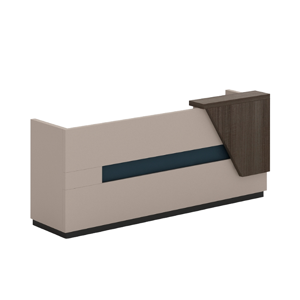 RECEPCION ATLAS CAQUI CON BEIGE (160*60*100CM)