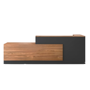 RECEPCION ORION ROBLE CON GRIS (240*60*100CM)