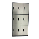 LOCKER DE 9 ESPACIOS BLANCO Y GRIS(180*90*40CM)