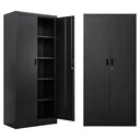 ARMARIO DE 2 PUERTAS NEGRO 36*16*80 (HF084-H)