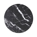 PLATAFORMA DE PIEDRA REDONDA DE 24" NEGRO