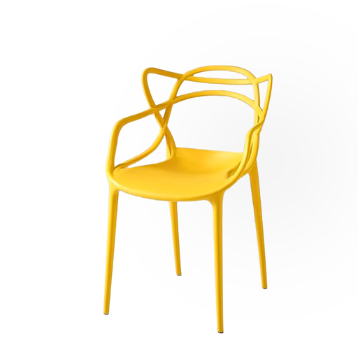 [2986] SILLA HERMES COMEDOR COLOR AMARILLA (YWJ-6648)-PP