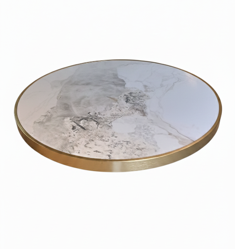 [6024] PLATAFORMA DE PIEDRA REDONDA DE 24" BLANCO (copia)