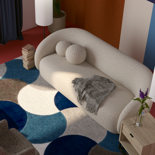 [S00106] SOFA LUNA 3 PERSONAS