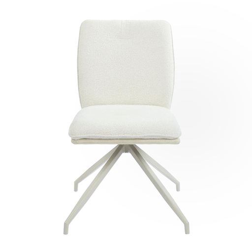 [25063020] SILLA COMEDOR EVE BEIGE Y BLANCO （50x59x89CM）-UPH