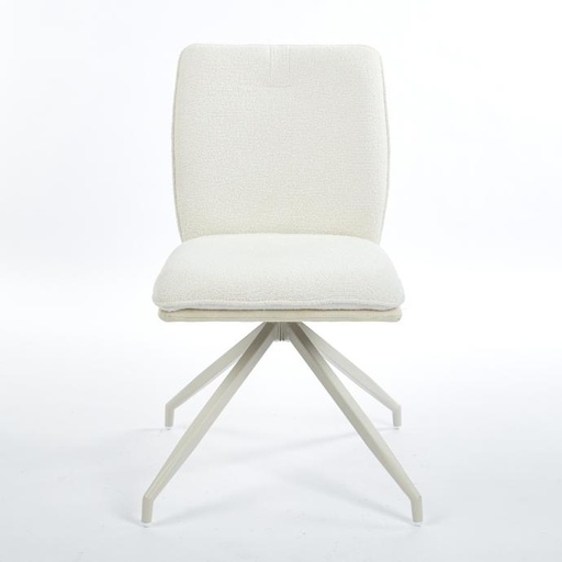 [25063020] SILLA COMEDOR EVE BEIGE Y BLANCO （50x59x89CM）