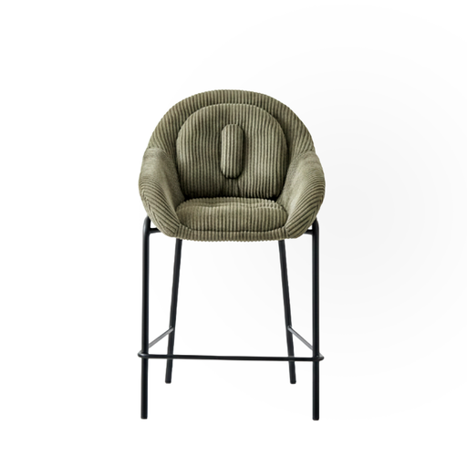 [23061052] SILLA BAR BELLA VERDE MILITAR (57x59x97x65CM)-UPH