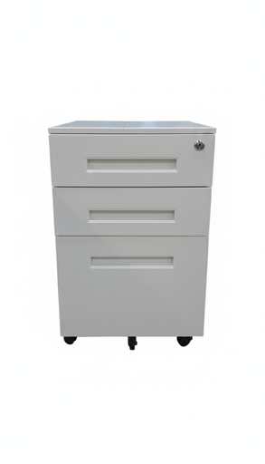 [ODFC23-B] GAVETERO DE TRES CAJONES METALICO MIKEL BLANCO (60*39*50CM)