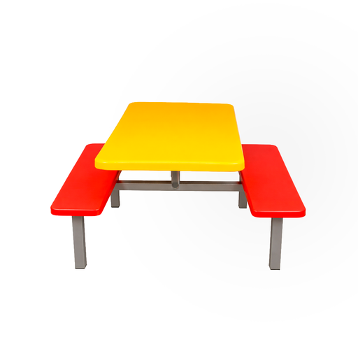 [JNMO02] MODULO COLON ASIENTO ANARANJADO CON ESCRITORIO AMARILLO