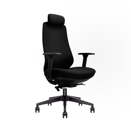 [6255A] SILLA OFICINA EJECUTIVA DRIP(TODA NEGRA)