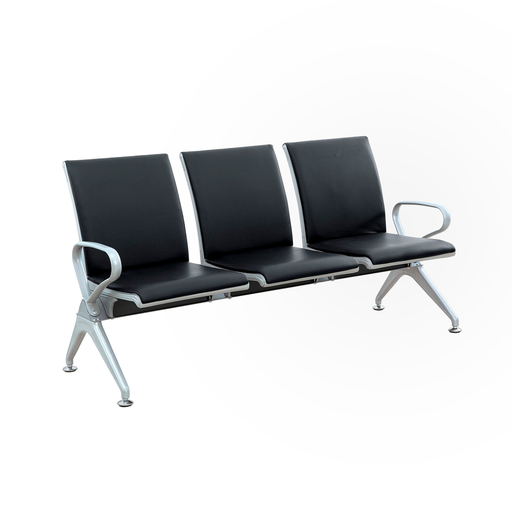 [403F-3] BANCA ESPERA FULL COJIN TRIPLE 3P NEGRO