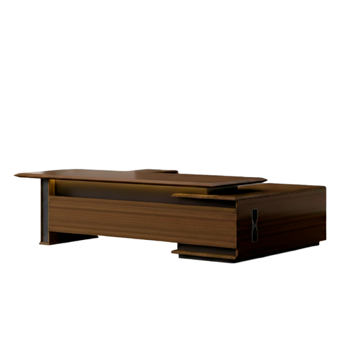 [NIS-002] ESCRITORIO EJECUTIVO VERONA CAFÉ Y GRIS (260*180*75CM)