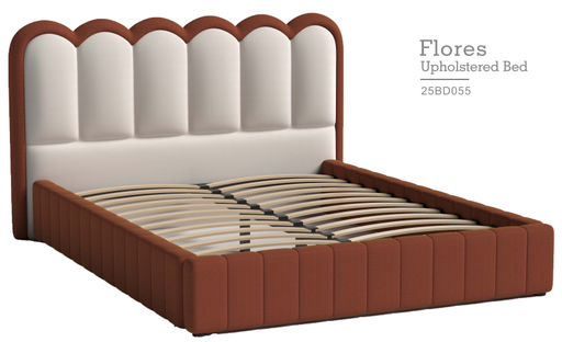 [CMM-12] CAMA RACHELL KING ROJO CON BLANCO (193CM*203CM)