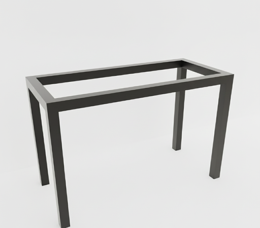 [0808] BASE LEMPIRA METALICA DE 4 PATAS COLOR NEGRO PARA MESA DE 24x48¨ RECTANGULAR