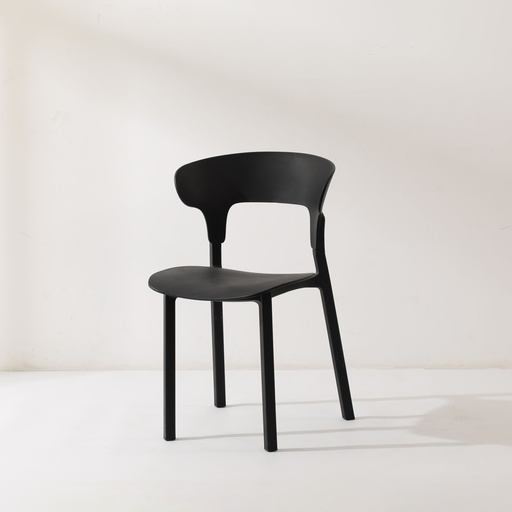 [BD007-0226] SILLA COMEDOR HARRISON NEGRA (45.3*52*78.5CM)-0226