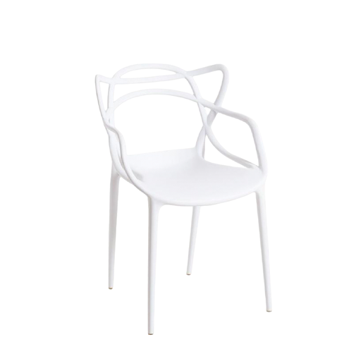 [50132] SILLA HERMES COMEDOR COLOR BLANCO (YWJ-6648)-PP