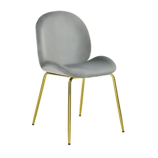 [404020] SILLA NARA GRIS PATAS DORADAS COMEDOR (DC-810-2)-UPH