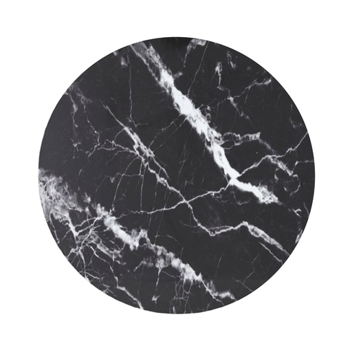 [4551] PLATAFORMA DE PIEDRA REDONDA DE 24" NEGRO